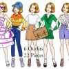 Carol Magnetic Paper Doll
